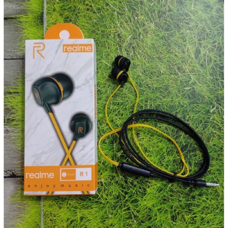 Headset Handsfree Earphone Realme R1 plus Microphone