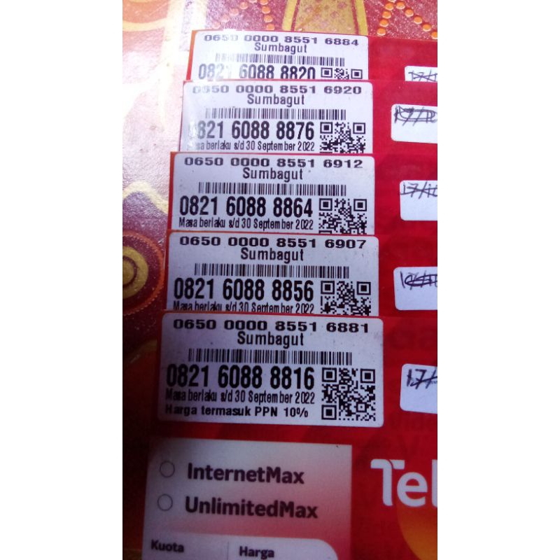 kartu Telkomsel serian 8888