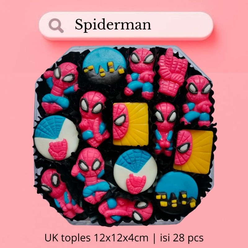 

Bestseller Grosir Cokelat TS Spiderman sajian parcel hampers idul fitri 1444h