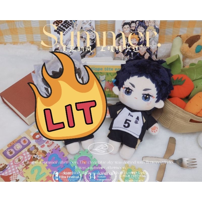 [READY] Akaashi Keiji 20cm Doll with clothes | Haikyuu