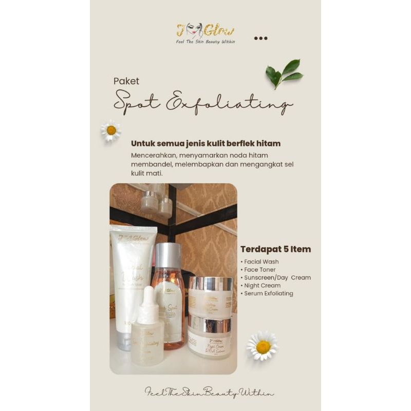 BEAUTYCIRUAS PAKET SPOT EXFOLIATING SERUM PENGHILANG FLEK FLEK DAN SERUM PEELING JGLOW CIRUAS JGLOW 