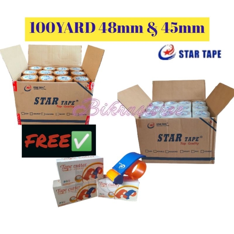 

lakban 100yard 48mm isi 72 grosir coklat dan bening