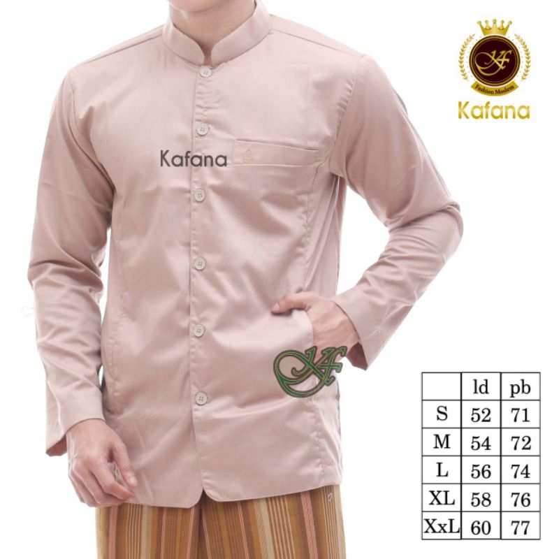 BAJU LEBARAN PRIA 2023 - BAJU KOKO POLOS DEWASA - KOKO TEROMPAH KAFANA KUALITAS PREMIUM