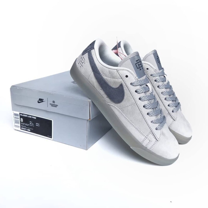 Nike Blazer Sb Low Reigning Champ 2.0 Grey Suede
