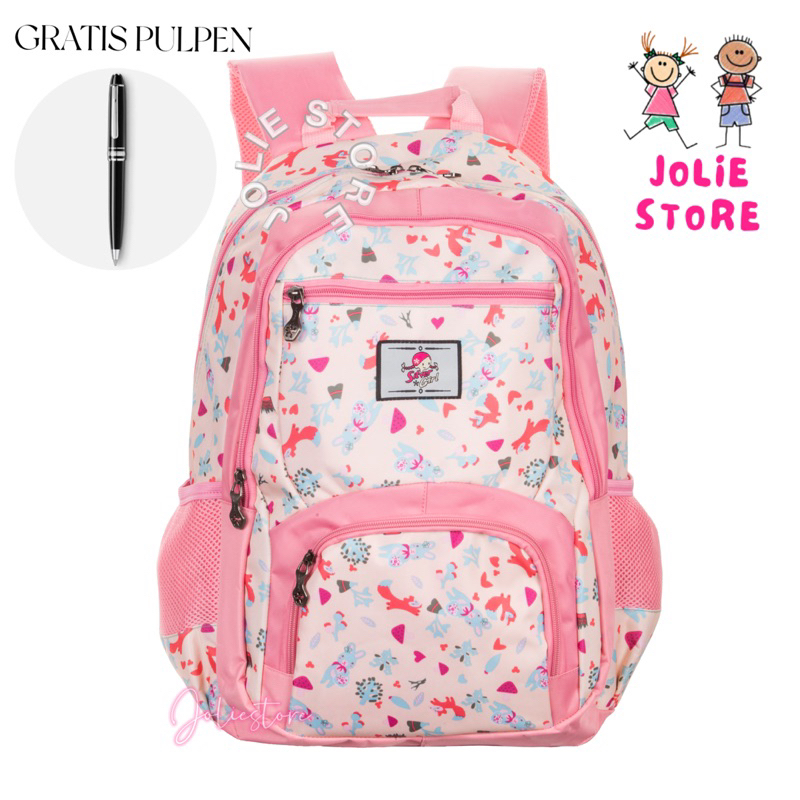 Tas Ransel Sekolah Perempuan Silver girl 72389V