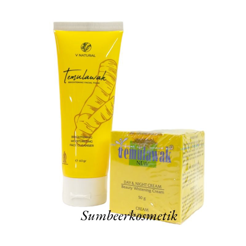 [ Paket ] Cream Temulawak &amp; Facial Foam 60.gr