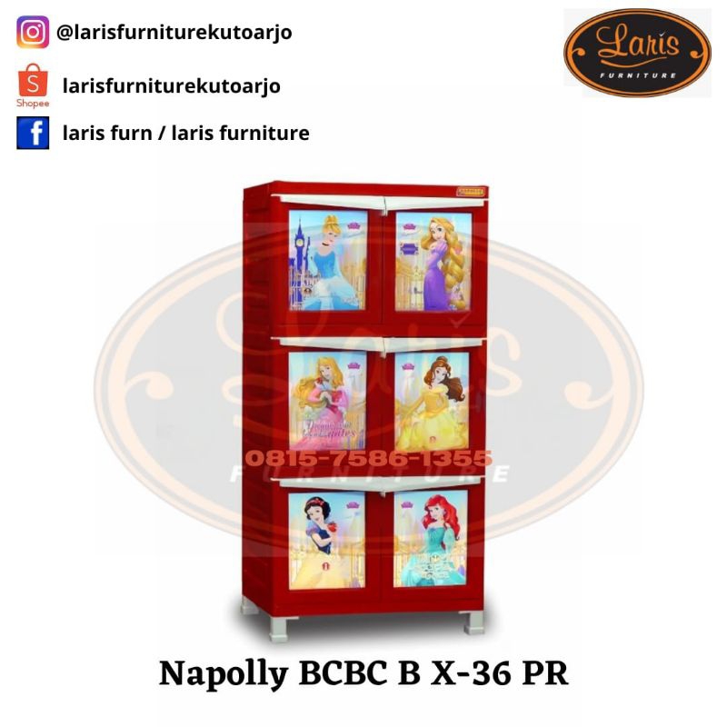 ALMARI PAKAIAN PLASTIK / CABINET NAPOLLY BCBC B X-36 PR
