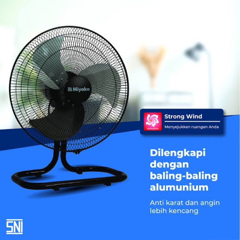 PROMO Kipas Angin KLB 18 Duduk Desk Fan  Alumunium  Miyako 18&quot;