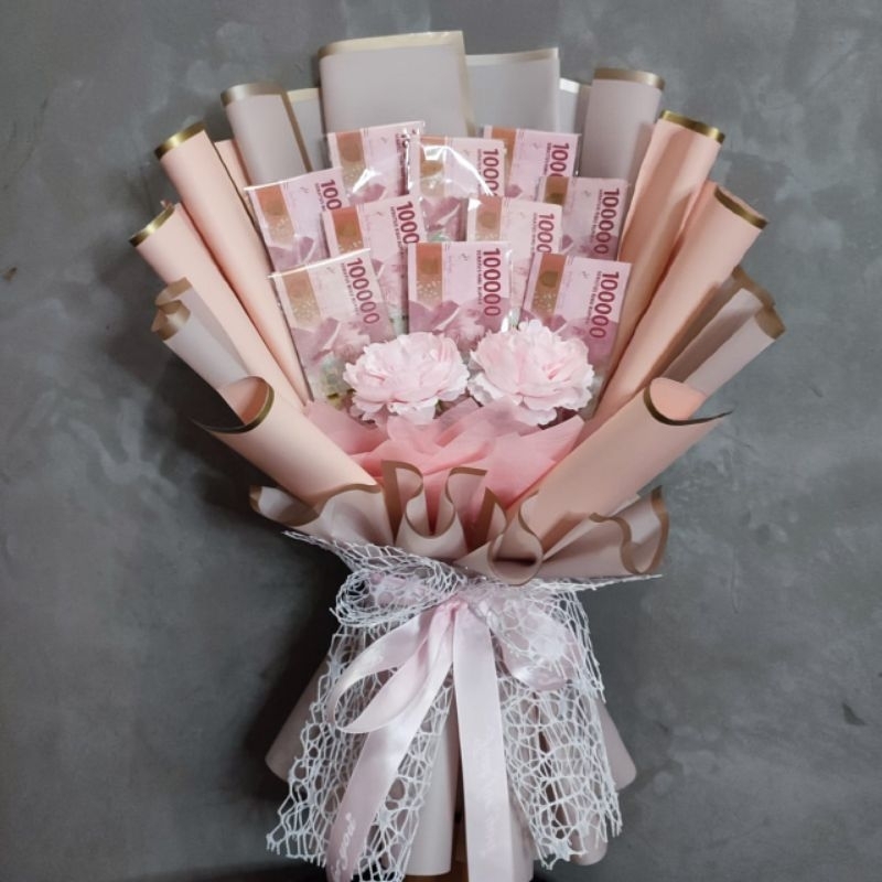 Buket Bouquet bunga wisuda pernikahan ulang tahun acara besar lainnya bisa request