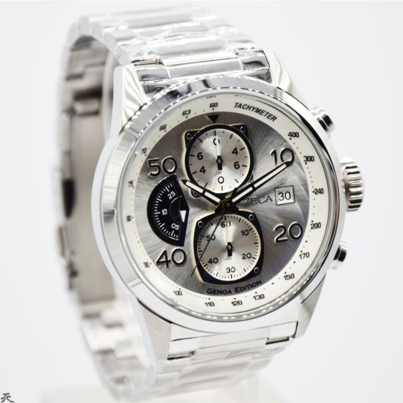 JAM TANGAN PRIA ZECA 2010MB.S.C1.S1. CHRONOGRAPH ORIGINAL GARANSI RESMI 1 TAHUN