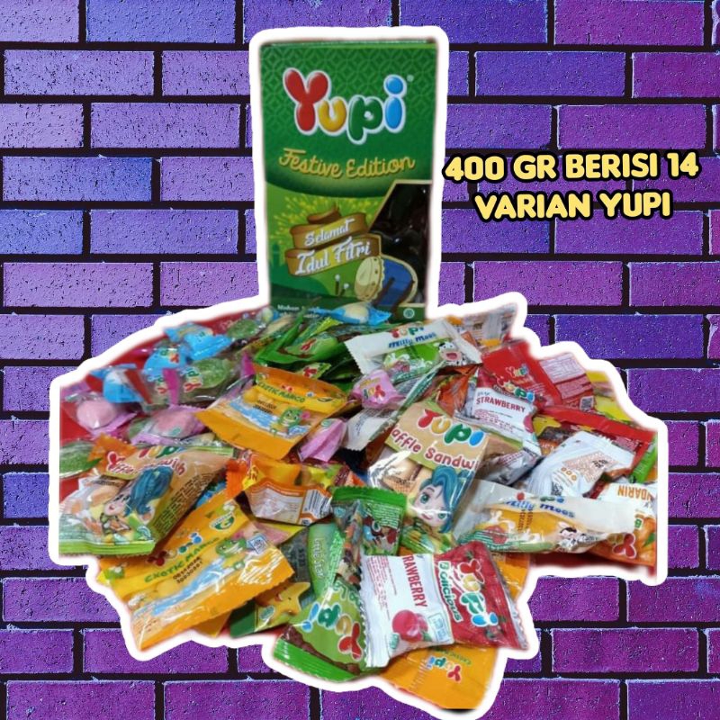 SPECIAL Yupi Festive Limited Edition 400 Gr berisi 14 Varian Yupi