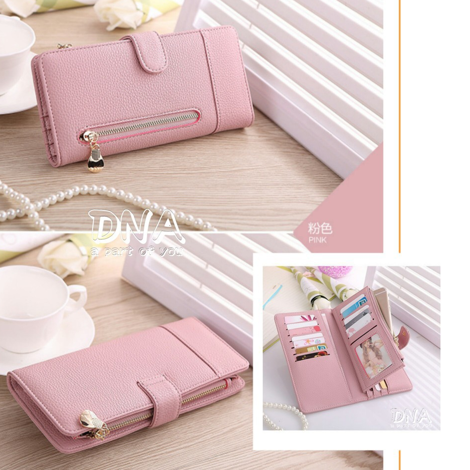 A1 Promo Dompet Wanita Lucu Elegan Bahan Taiga Ukuran 19x9 Warna Ungu | MORYMONY DOMPET NONAME