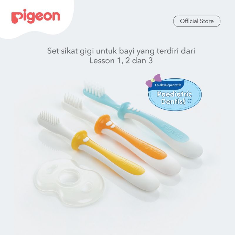 PIGEON Training Toothbrush Set / Pigeon Toothbrush/ Pigeon Sikat gigi