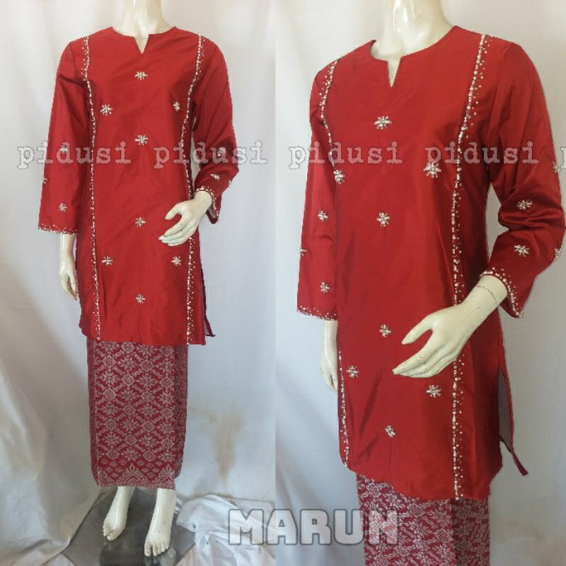 TERBARU SET BAJU KURUNG TAFFETA PAYET