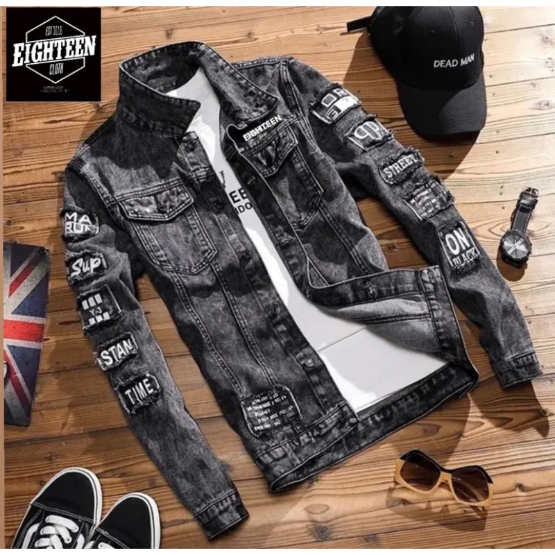 jaket jeans terbaru dan terlaris 2023 dan terbaru