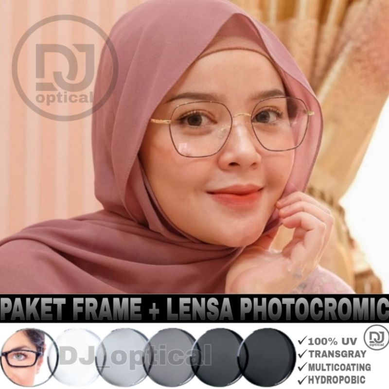 Frame Kacamata Besi Antiradiasi Wanita| Kacamata 2885 | Kacamata Photocromic| Kacamata