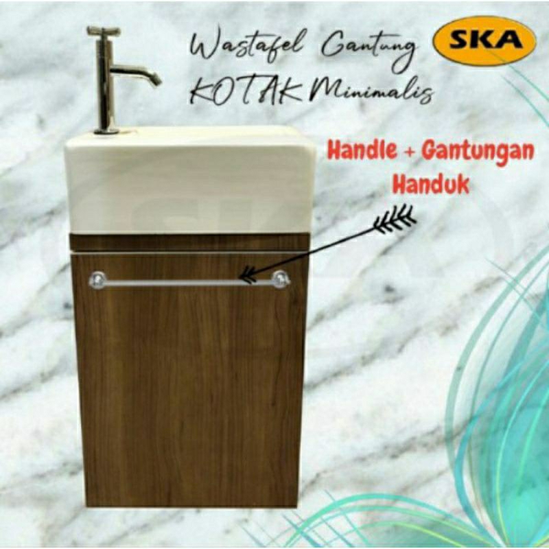 Wastafel Gantung / Wastafel Mini Kabinet Set