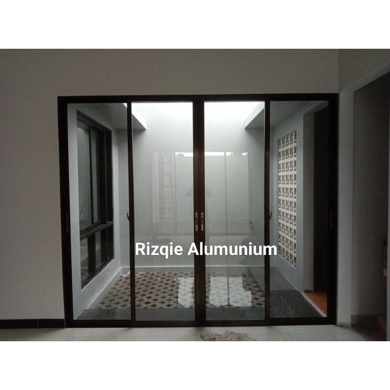 Kusen aluminium/partisi aluminium/pintu sleding kaca/pintu kaca