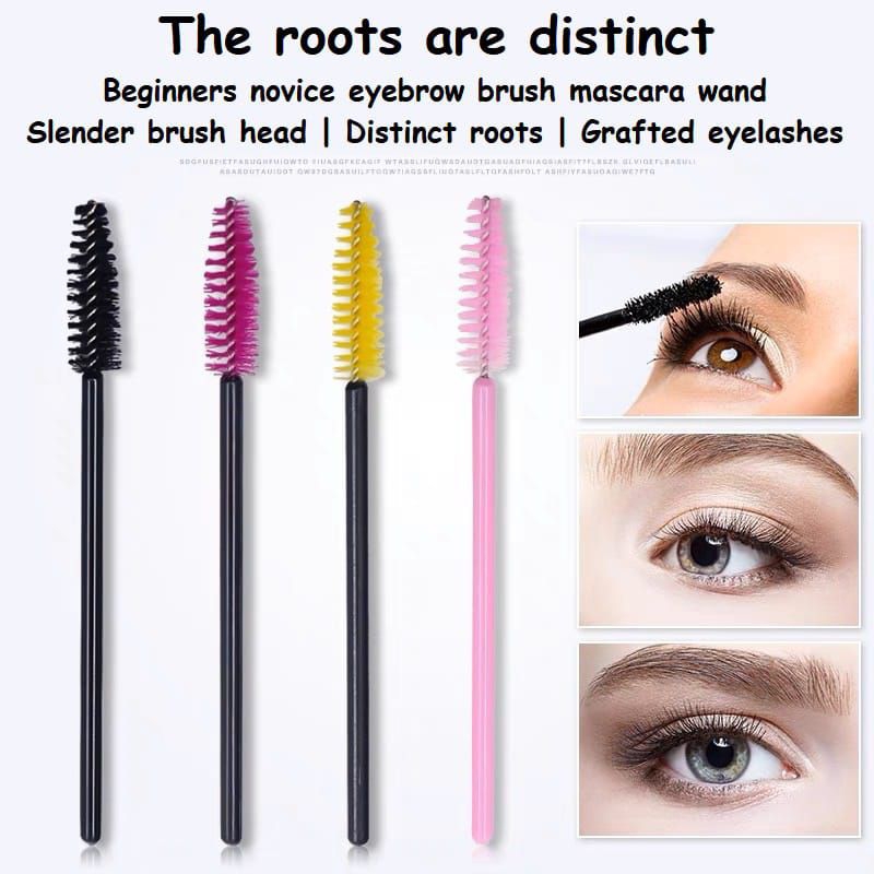 Mascara Wand Applicator / Mascara Wand Brush Sisir Mascara / Eyeliner (50Pcs)