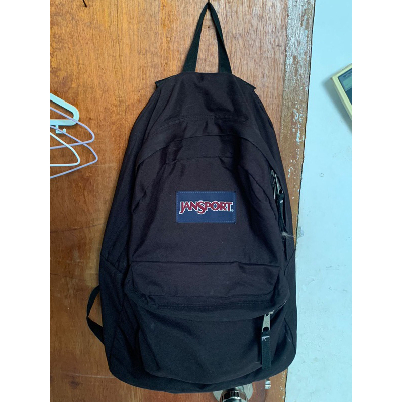 Tas Jansport Hitam dan Loreng Second Original