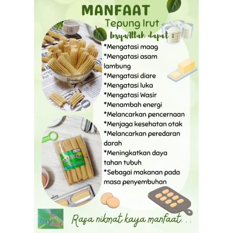 PATAHAN KUE IRUT JARI / KUKIS IRUT 185 gram Untuk Asam Lambung dan Maagh (KUE GARUT / KUE LARUT / KUE ANGKRIK)