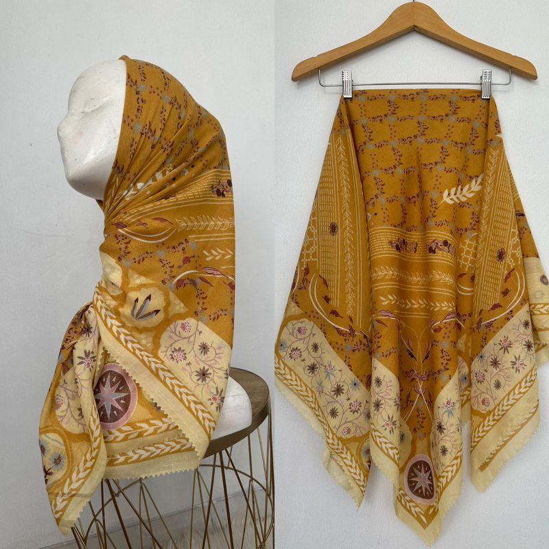 Afrahijab/ Segi Empat Voal Motif Mono series 053