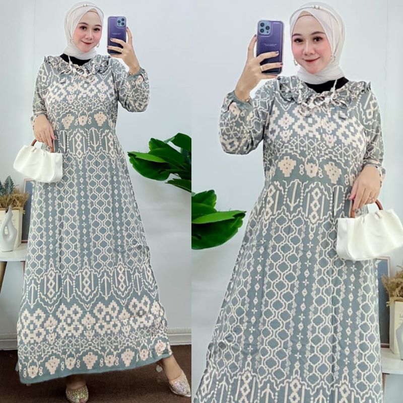 NEW DRESS LONGDRESS ANITA MOTIF VIRAL || GAMIS BUSUI BUMIL || GAMIS MOTIF BATIK CABUT