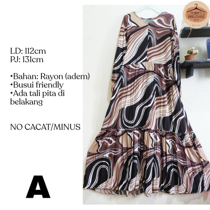 PRELOVED GAMIS | Dress | Gamis Rayon | FREE SCRUNCHIE