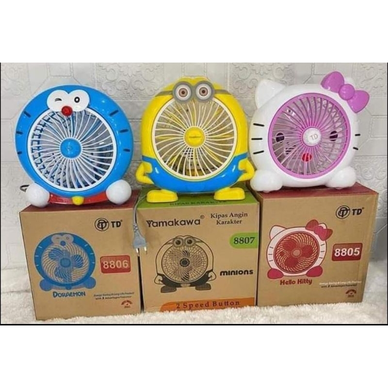 Kipas angin duduk karakter kipas angin duduk mini/kipas duduk karakter