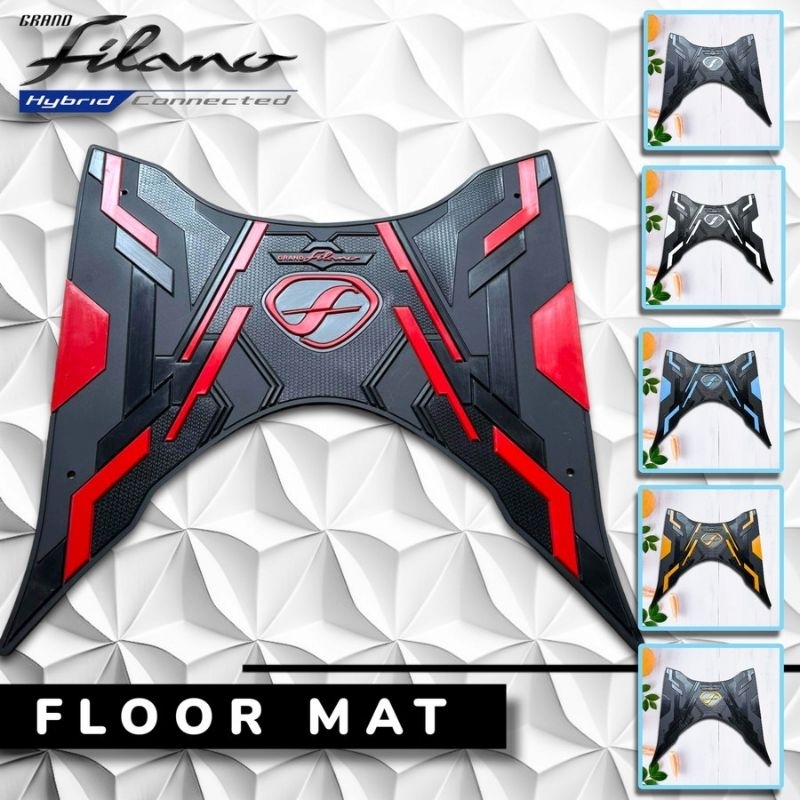 Karpet Grand filano motopad27 model V2 bordes pijakan kaki yamaha Grand filano V2