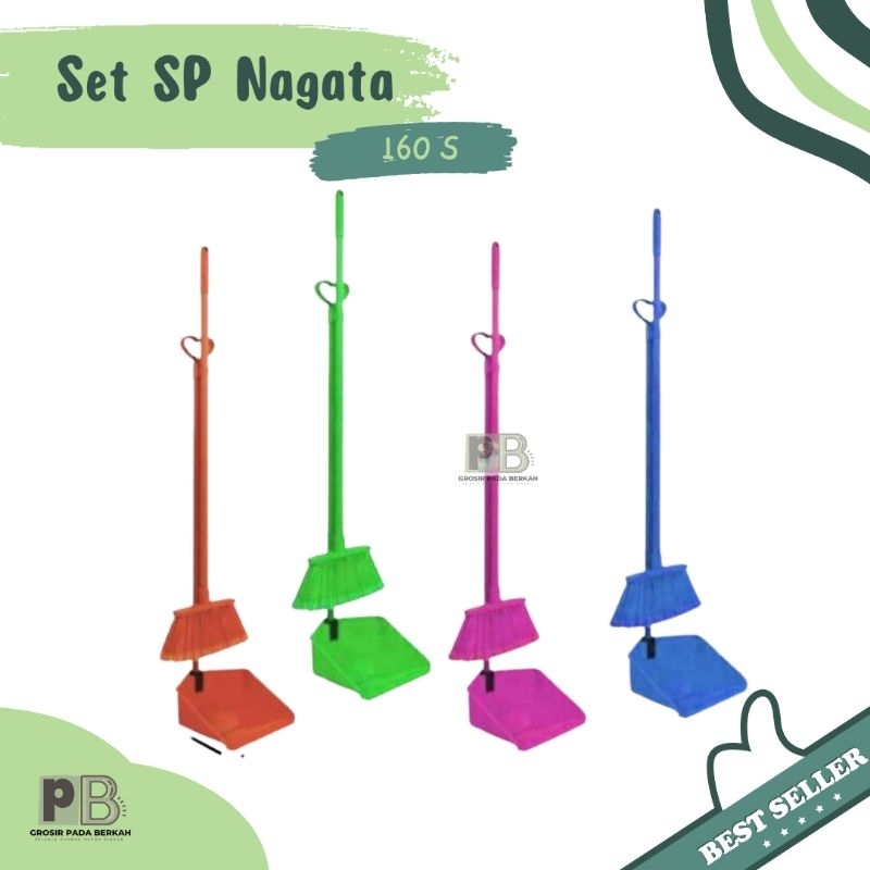 Jual Sapu + Pengki Set Nagata NG 160 S / Sapu Nilon Sapu Nagata Gagang ...