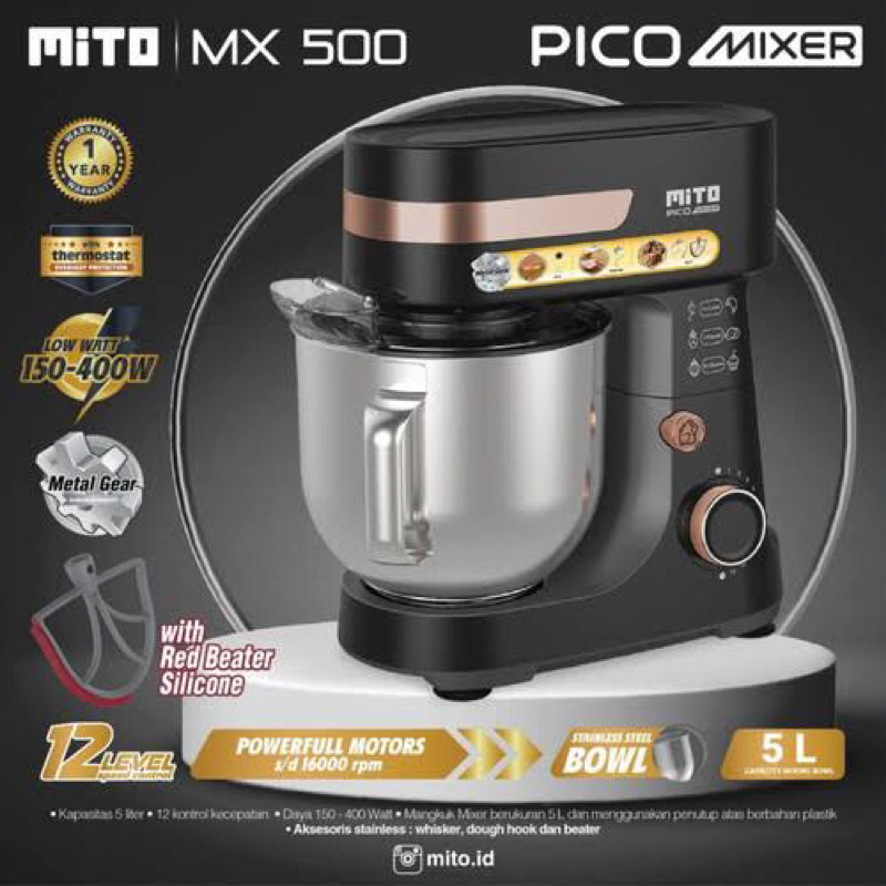 MITO STAND MIXER PICO 5 LITER - MX500