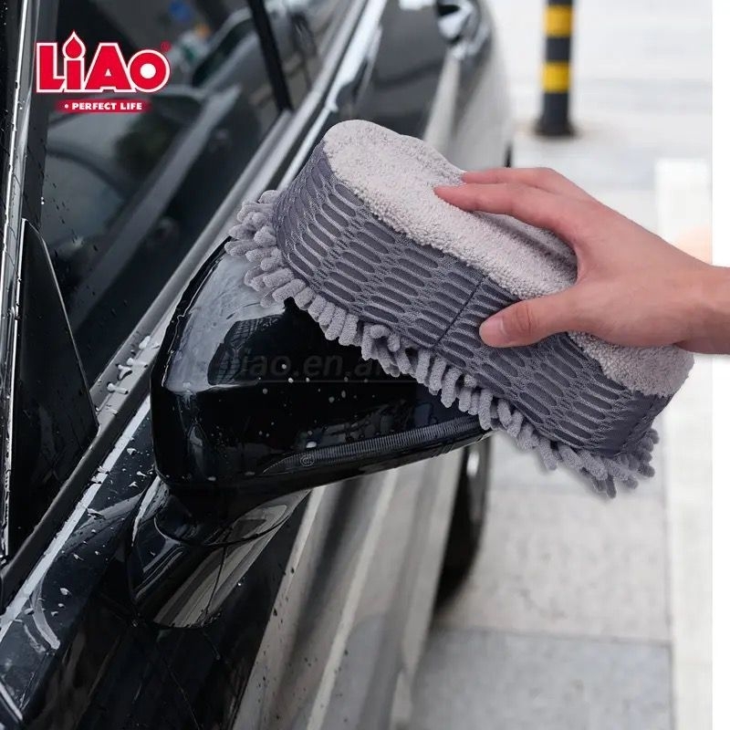 LIAO Spons Pembersih Cuci Mobil Microfiber Sponge Serbaguna
