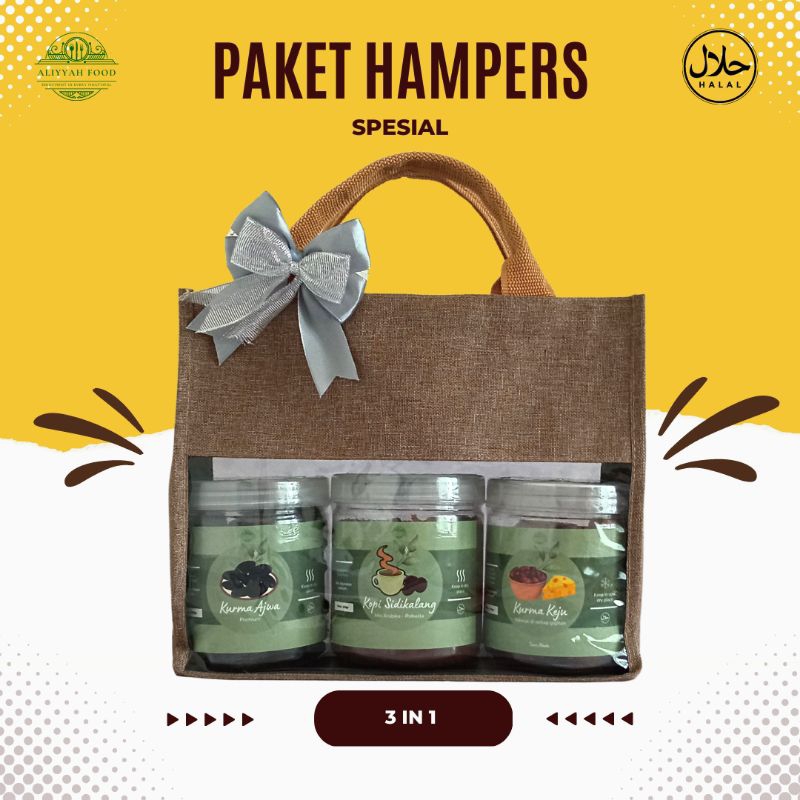 

Parsel Ramadhan atau Hampers Lebaran Isi 3 Macam Bingkisan spesial Untuk Puasa dan Lebaran