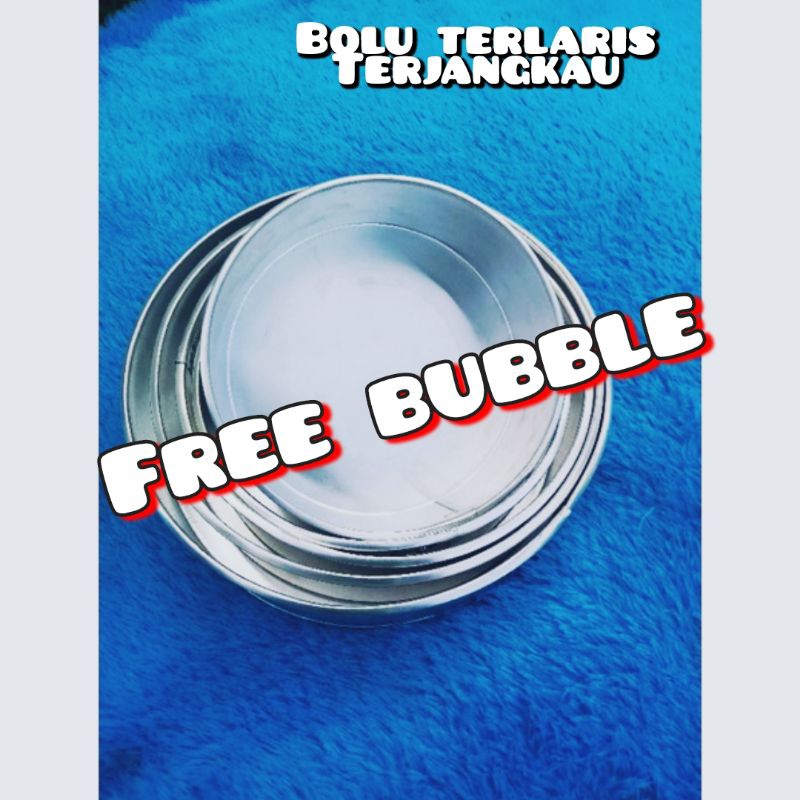 LOYANG BOLU KUE TAR KUE BULAT UK 16X7 14X7 18X7 20X7 22X7 24X7 14X7 12X7 10X7 10X4 MURAH TERJANGKAU ALUMINIUM ASLI FREE BUBBLE