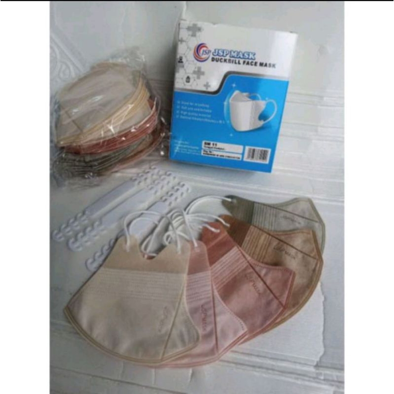 Masker Duckbill JSP Face Mask Warna Warni Mix Warna jsp merah putih jsp hitam/putih