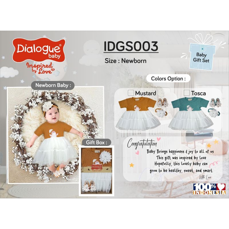 Dialogue Baby Giftset IDGS003