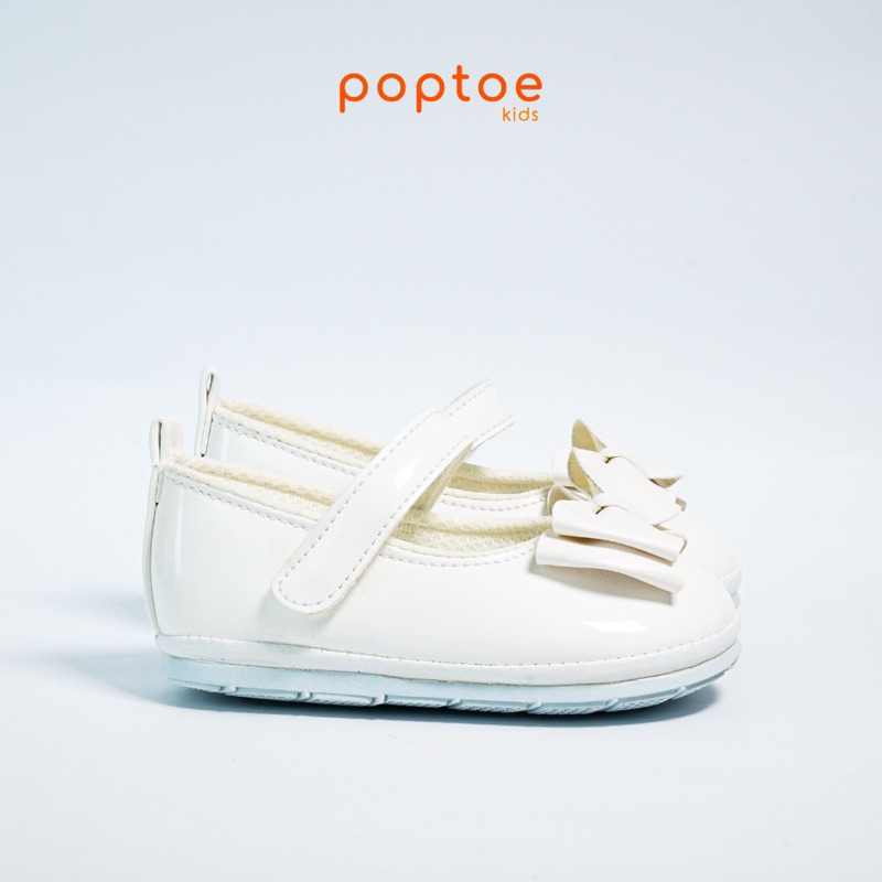 DINOANDBUNNY - SEPATU ANAK POPTOE SPARKLE WHITE - Sendal anak perempuan 1 - 3 Tahun - Sepatu anak