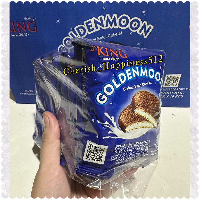 

1 Pack isi 10 Sachet D’KING Goldenmoon ~ Biskuit Salut Cokelat