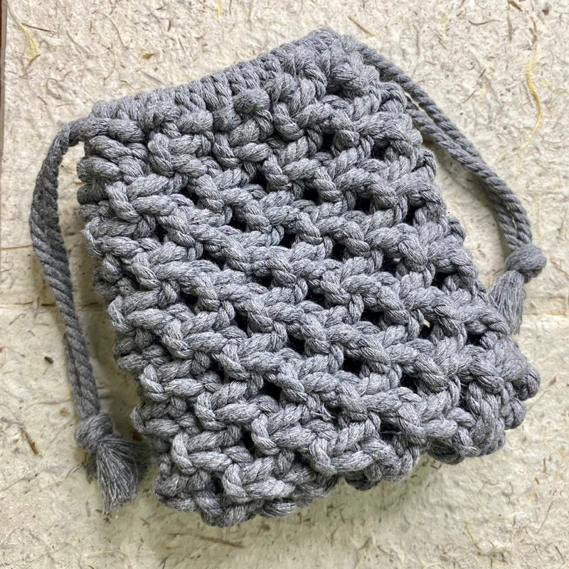 Mini pouch macrame / mini pouch kosmetik / mini pouch costum