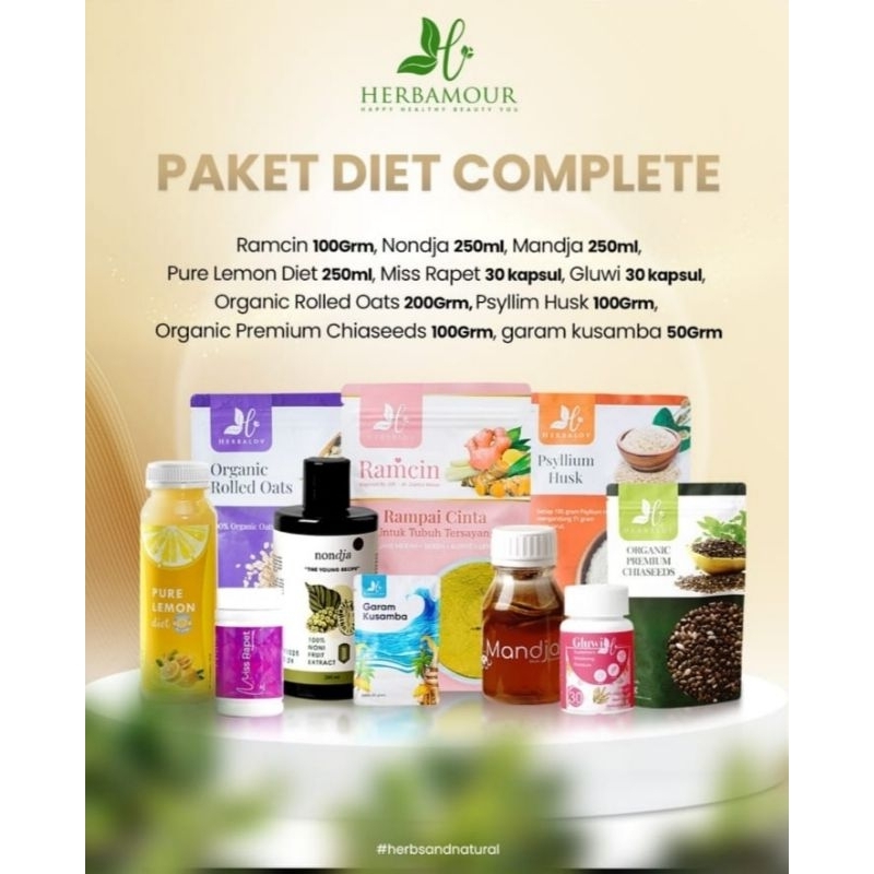 Paket Lengkap Hemat Herbalov,Paket Diet Bahagia,Sehat,Cantik by Herbalov