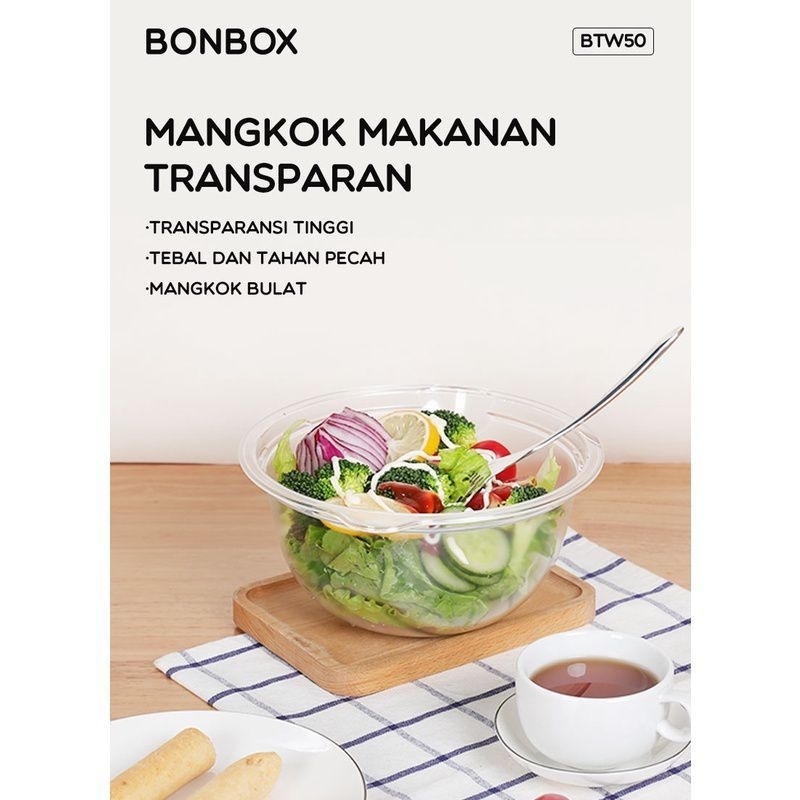 Bonbox BTW50 Transparan Salad Bowl
