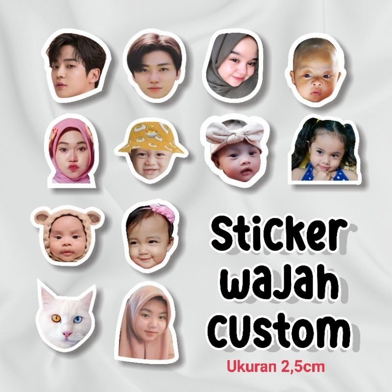 

STIKER WAJAH DAN TULISAN ukuran 2,5cm [BISA COD]