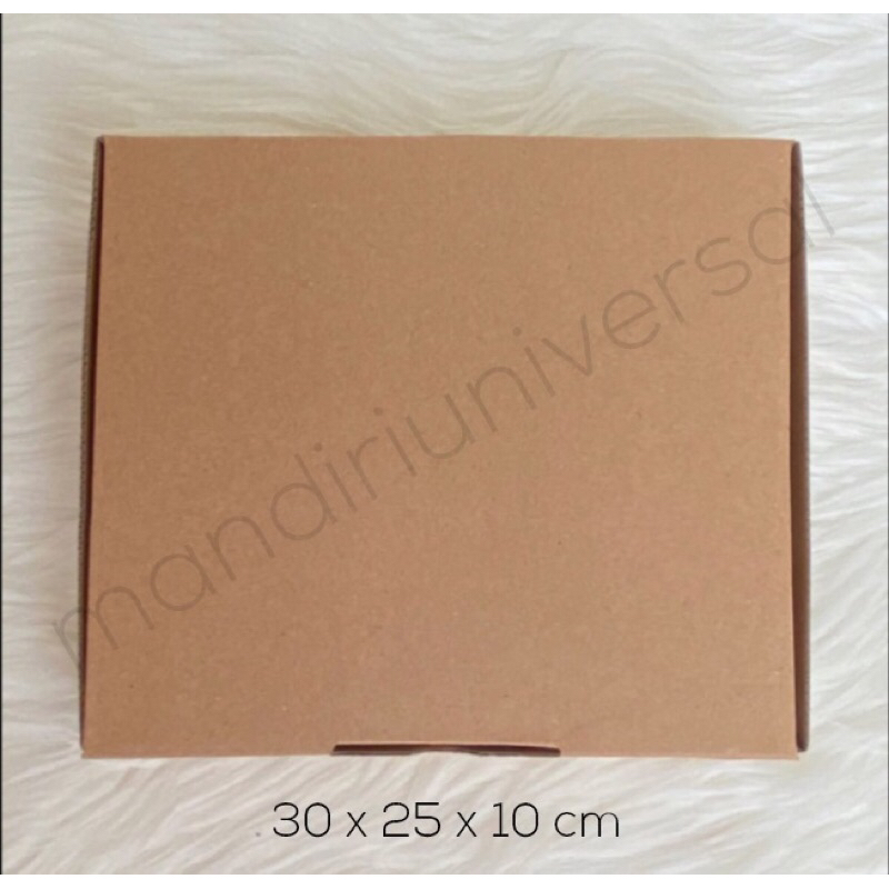 

box kardus ukuran 30x25x10 kotak dus karton pizza packaging online acc souvenir hampers lebaran parcel besar snack termurah
