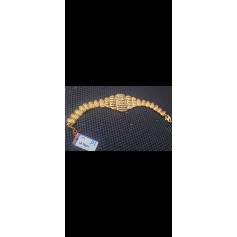 gelang emas Malaysia kadar 916/23k