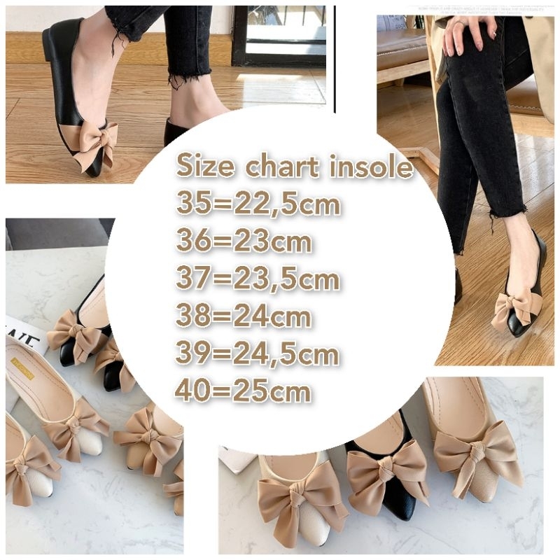 flatshoes XH pita/sepatu flatshoes wanita import premium/sepatu wanita aesthetic