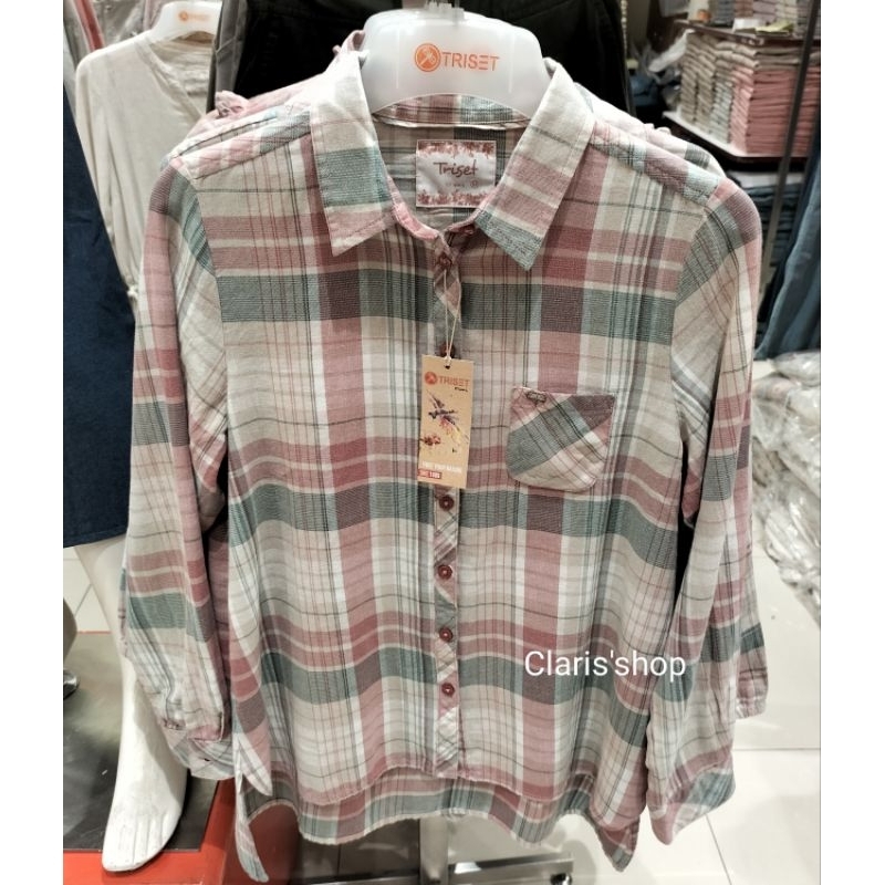 Kemeja Wanita Lengan Panjang Terbaru Brand TRISET