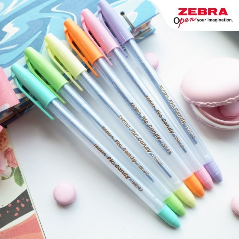 

Pulpen Zebra Pic Candy 0.7mm (1 box isi 12 pcs)