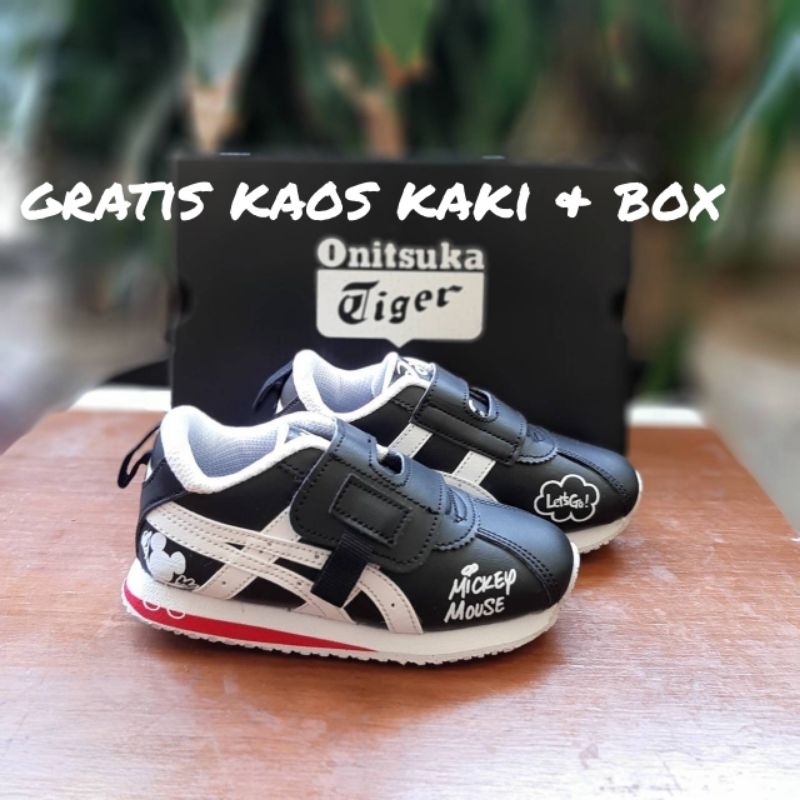 Sepatu Anak Laki Laki Perempuan 0nitsuka Sepatu Sneaker Anak Motif Mickey Mouse Terbaru