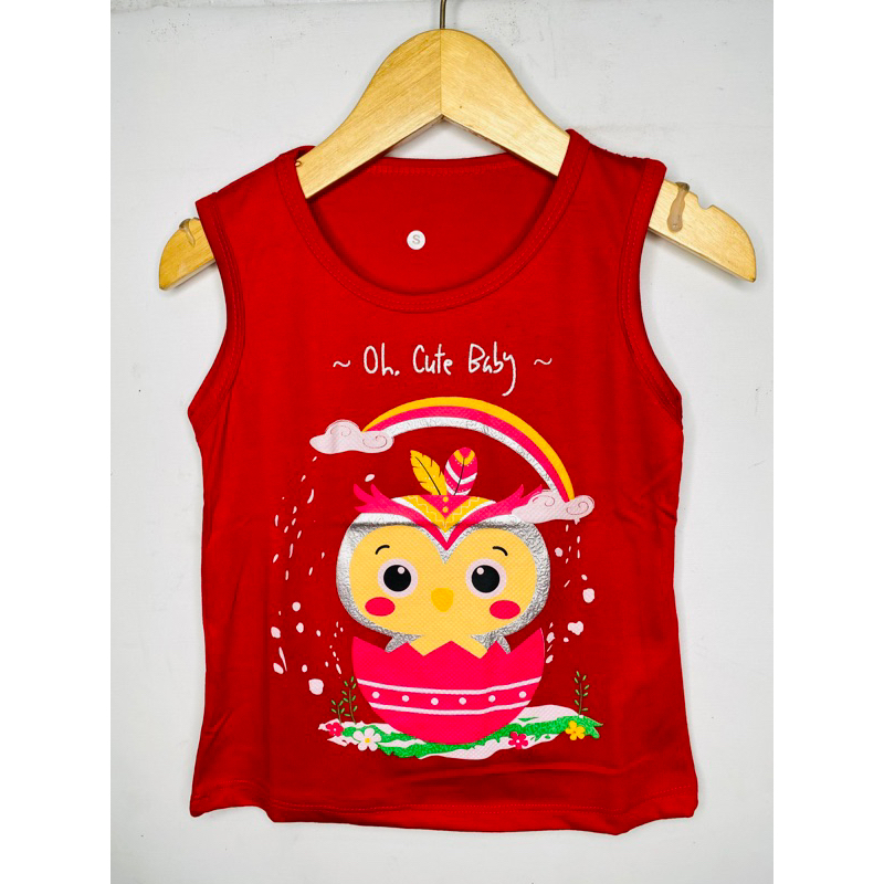 Singlet anak perempuan-singlet OWL 1-10 tahun